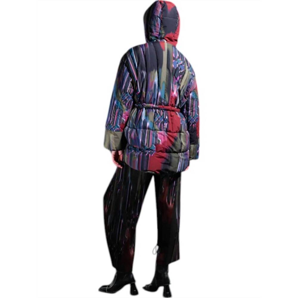 NEW HENRIK VIBSKOV puff puffer jacket in dark tetris drips - Picture 3 of 4